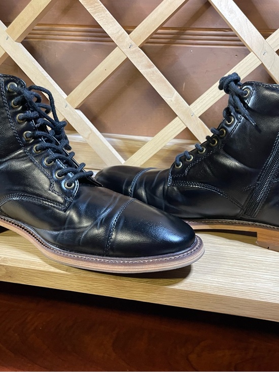 Madden by Steve Madden /Men’s Sz 9.5 Cap Toe Combat/Dress Boot /Vegan Leather main image 9